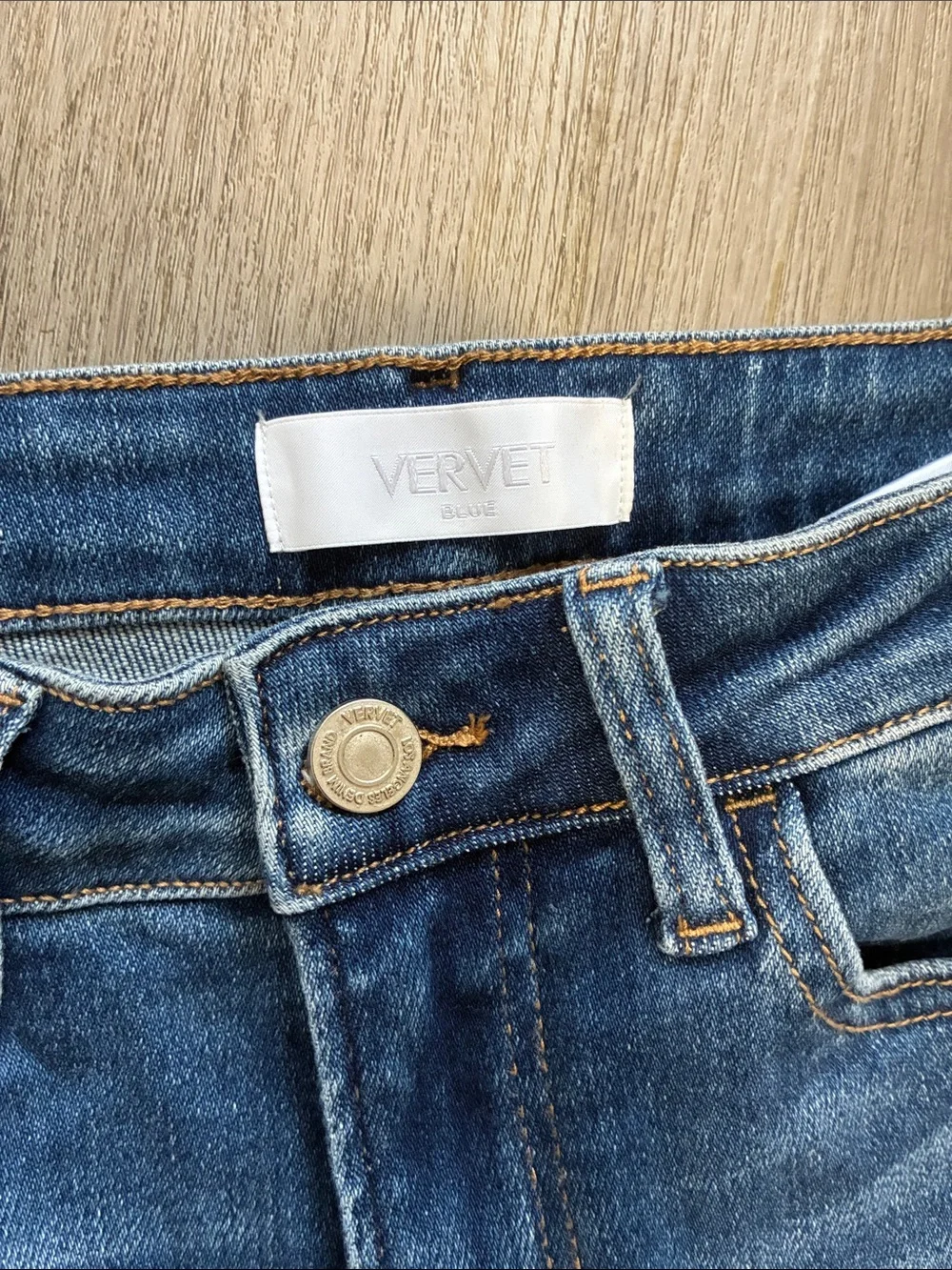 Vervet Classic High Rise Step Hem Kick Flare Jeans | NWOT